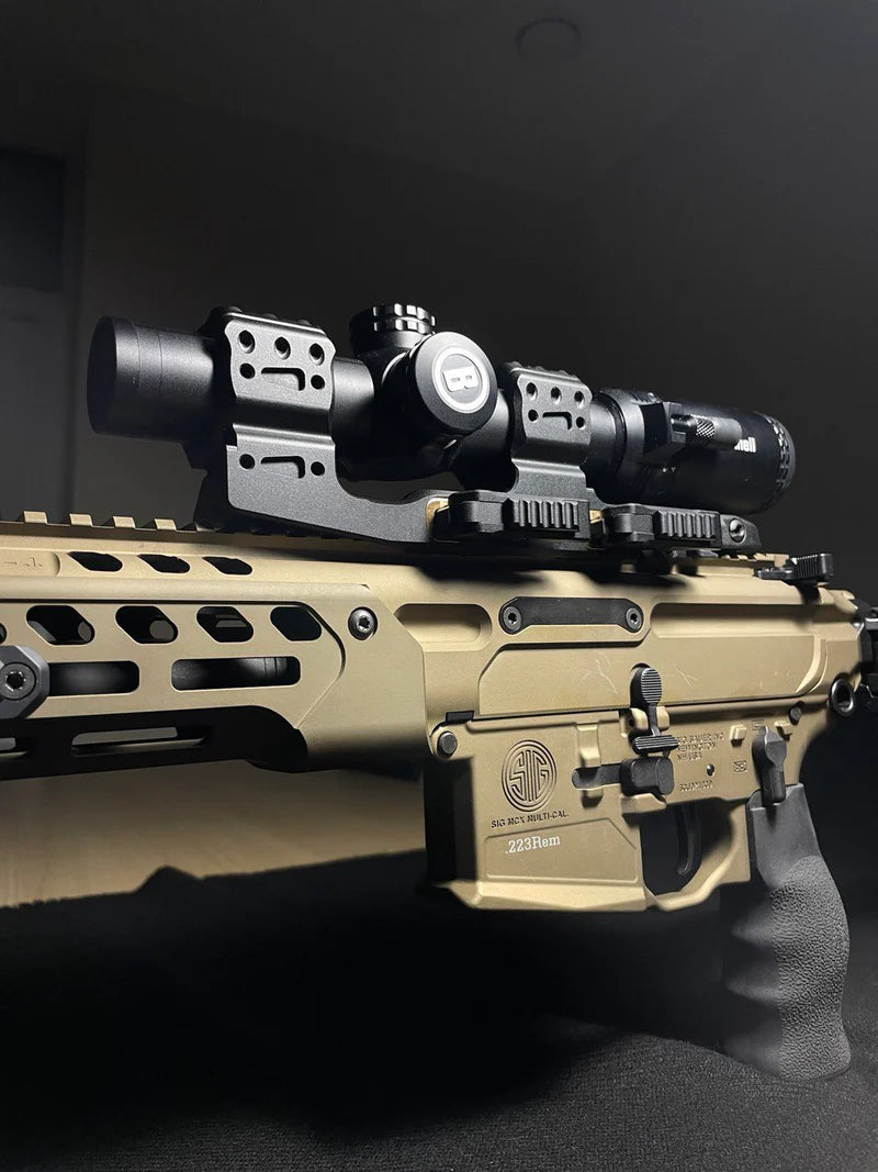 Montage de lunette 30mm déporté | Rail Picatinny QD Ergo base