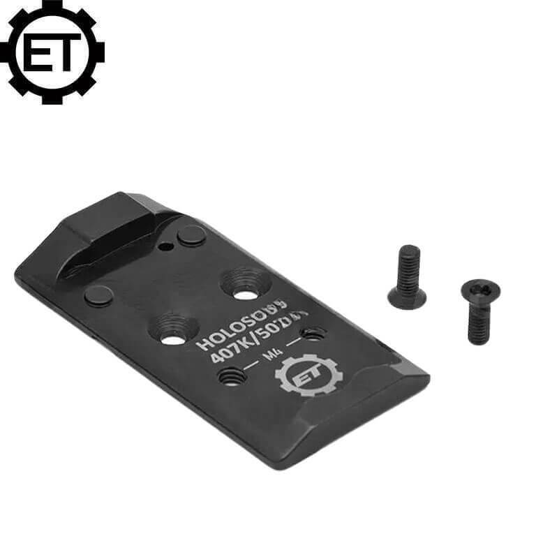 CZ Shadow 2 plaque adaptatrice Optics Ready | empreinte Holosun K-series