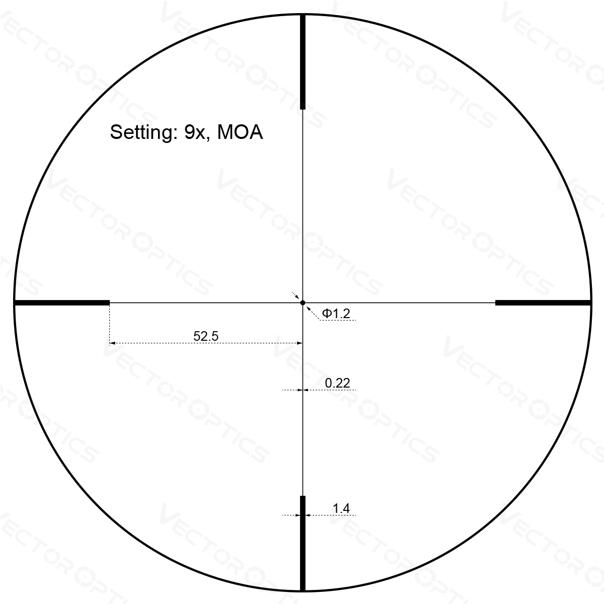 Vector Optics Forester JR. 3-9x40 lunette de visée pour carabine