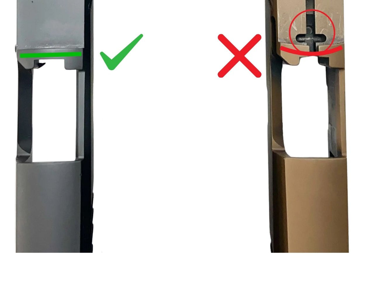 Sig P320 XFIVE oudere varianten optics ready cut - verschillen