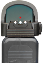 Glock 17 MOS, 19 MOS, 34 MOS semi-adjustable sight set | with fiber optics type B LPA
