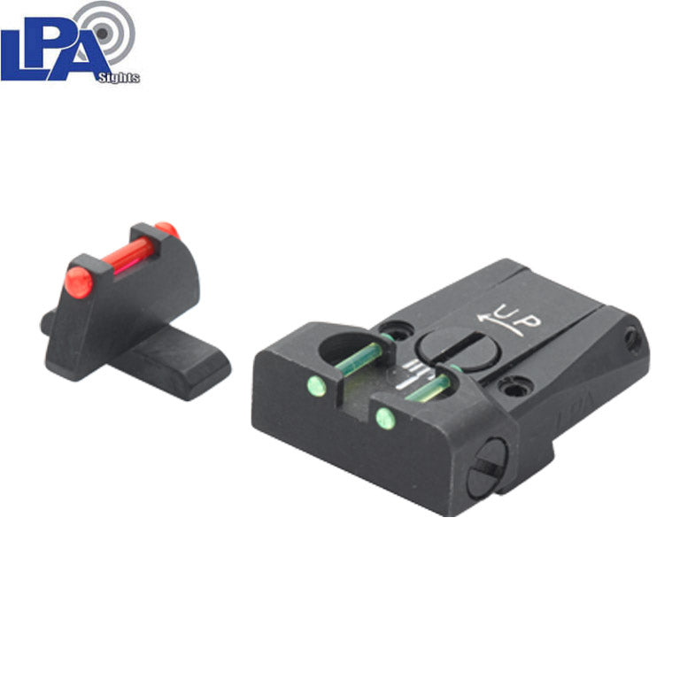 Sig Sauer P220, P225, P226, P228 adjustable sight set with fiber optics LPA