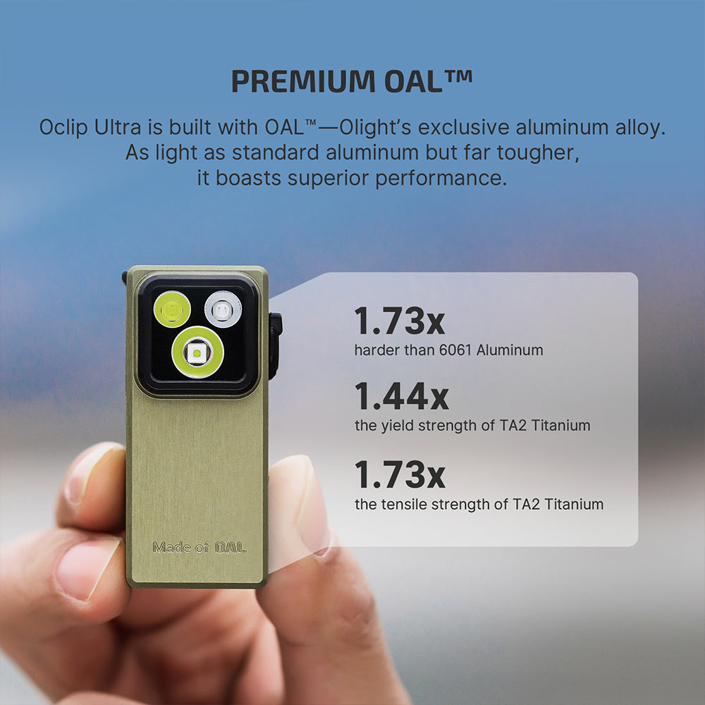 Olight Oclip Ultra | 3-in-1 clip-on EDC lamp | 530 lm - Olive Green