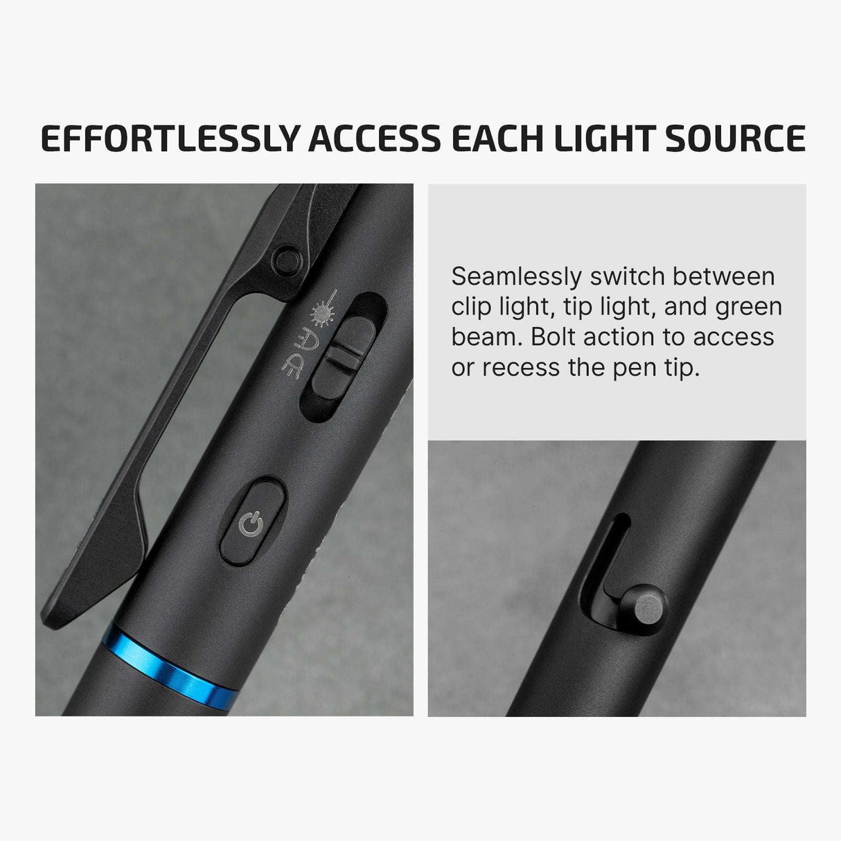 Olight O’Pen 3 | multifunctionele penlight | 120 lm + groene laser - Zwart