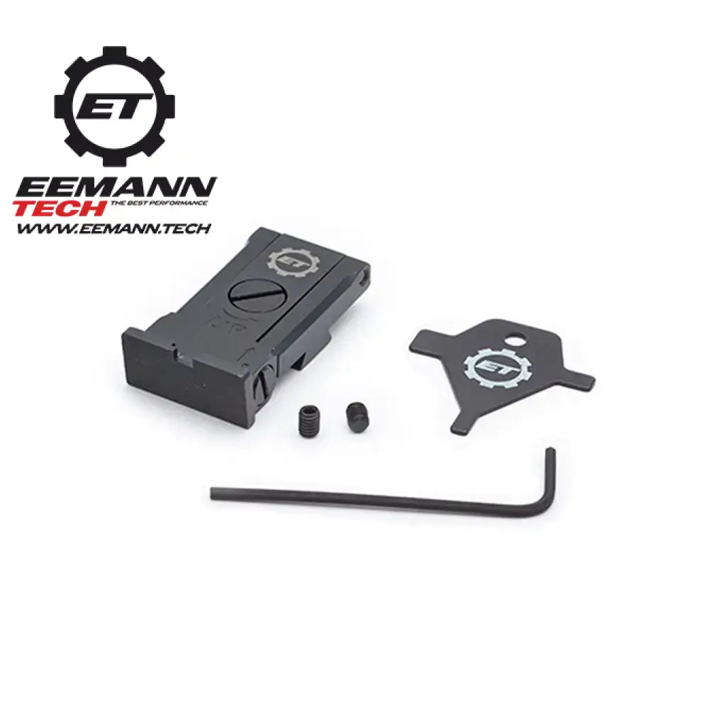 Tanfoglio Match, Stock & Custom fully adjustable rear sight ET | grooved