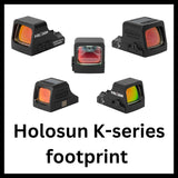Red dot vizieren met Holosun K-series footprint