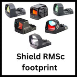 Red dot vizieren met Shield RMSc footprint