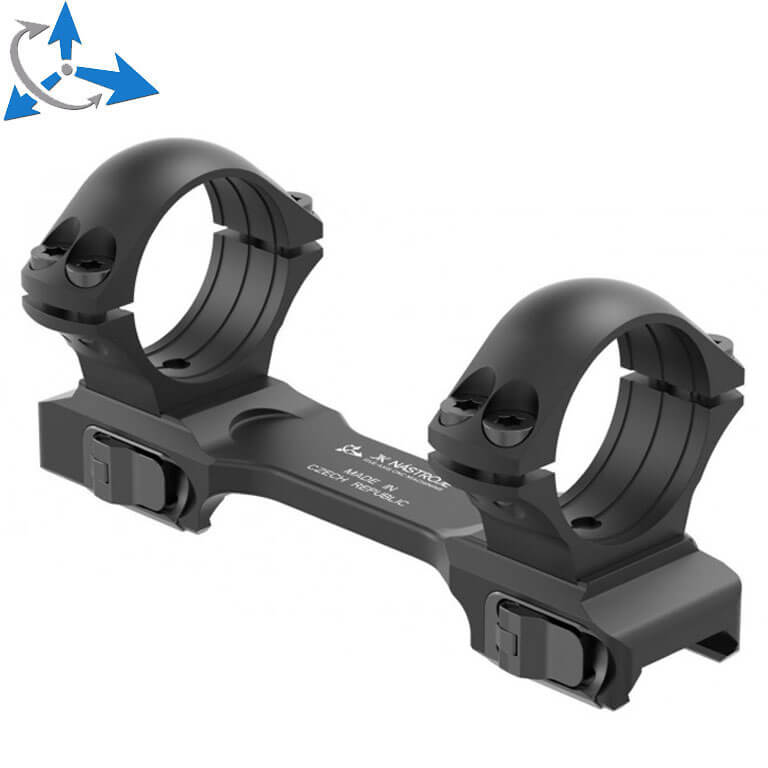 1 pouce anneaux de lunette [25,4mm] | base QD Picatinny courte 