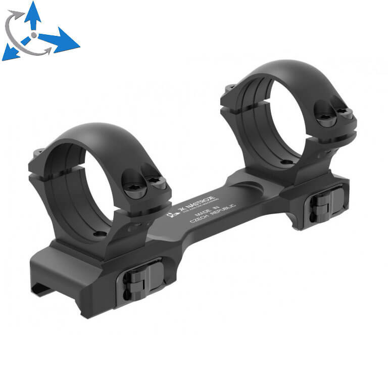 1 pouce anneaux de lunette [25,4mm] | base QD Picatinny courte 