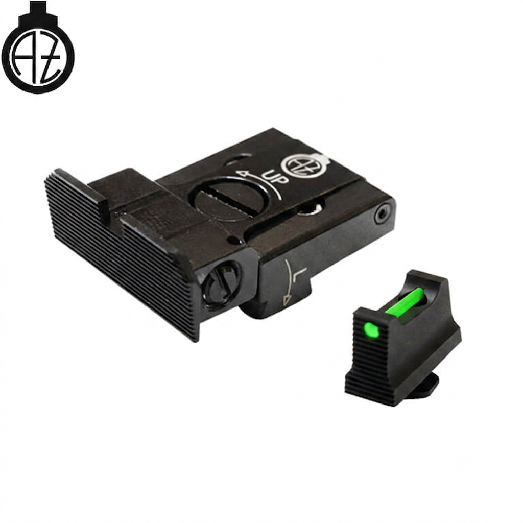 Organes de visée réglables pour Glock [G17 G19 G26 & other] avec fibre optique | type