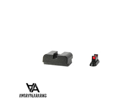 CZ P-10 plaque adaptatrice low organes de visée | avec fibre optique
