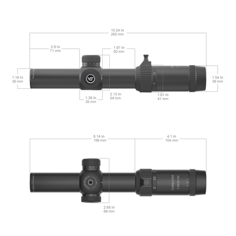 Vector Optics Forester 1-5x24SFP GenII richtkijker