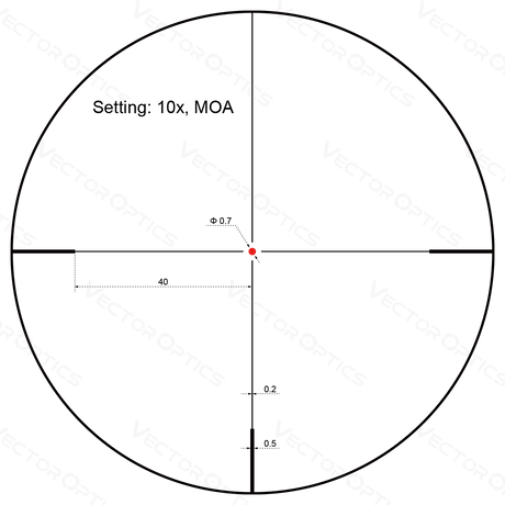 Vector Optics Forester 2-10x40SFP richtkijker