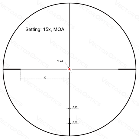 Vector Optics Forester 3-15x50SFP richtkijker