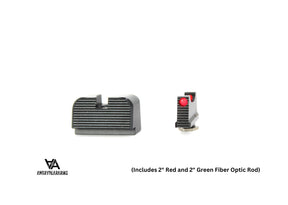 Hoge richtmiddelen voor Glock MOS [G17 MOS G19 MOS & other] | met fiber optics