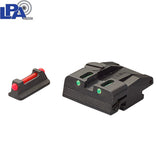 Walther P99, PPQ, PPQ M2 verstelbare richtmiddelen set met fiber optics LPA