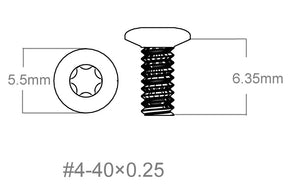 Set schroeven 3st | 4-40x0.250’’ [T10]
