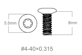 Set schroeven 3st | 4-40x0.315’’ [T10]