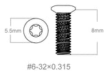 Jeu de vis 3pcs | 6-32x0.315’’ [T10]