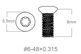 Set schroeven 3st | 6-48x0.315’’ [T10]