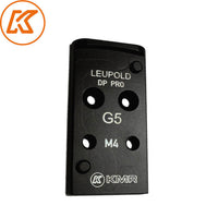 Steel red dot plaat voor Glock MOS | Leupold DPP footprint 