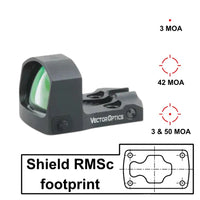 Vector Optics Frenzy-S 1x17x24 MOS Multi Reticle red dot vizier 