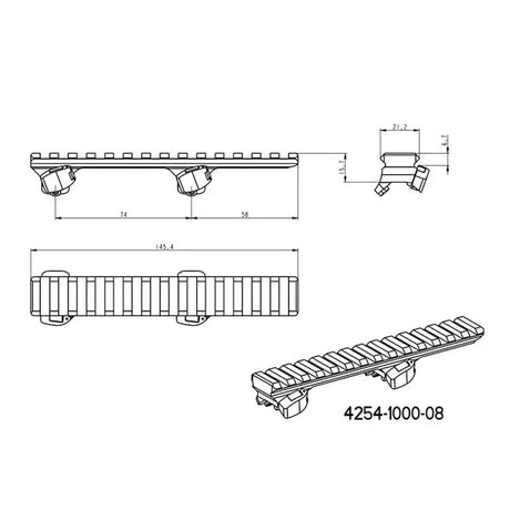 Adapter voor Picatinny rail | Blaser basis