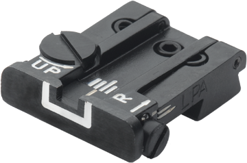 Browning Hi-Power verstelbare keep | witte lijnen
