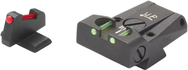 Browning Hi-Power adjustable sights | fiber optic