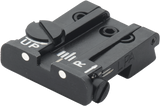 Browning Hi-Power [Sport Vigilante Mark III Practical HP40] verstelbare keep | witte stippen