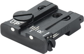 Browning Hi-Power Vigilante verstelbare keep | witte stippen