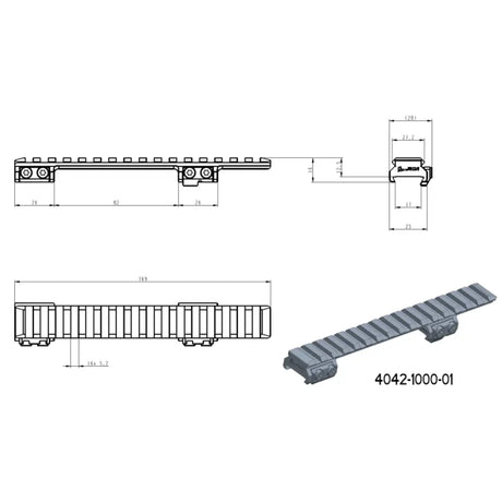 CZ 500 & CZ 557 Picatinny rail | Lang
