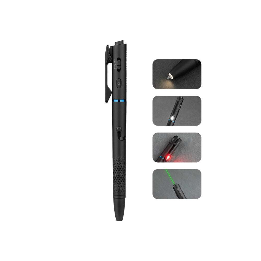Olight O’Pen 3 | multifunctionele penlight | 120 lm + groene laser - Zwart
