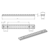 Savage 110 Long Action rail Picatinny [acier]