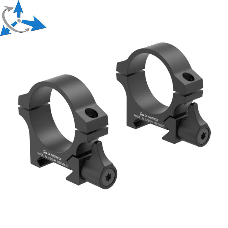 30mm montageringen | Picatinny base with lever