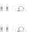 30mm montageringen | Picatinny rail met schroefmoer - Laag