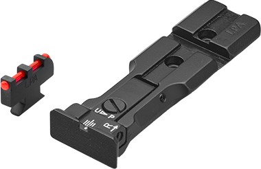 Smith & Wesson revolver [686 629 19 66 586 & other] organes de visée réglables prêts pour viseur point rouge | fibre optique
